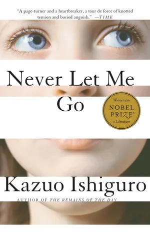 Never Let Me Go by Kazuo Ishiguro - Book Cover